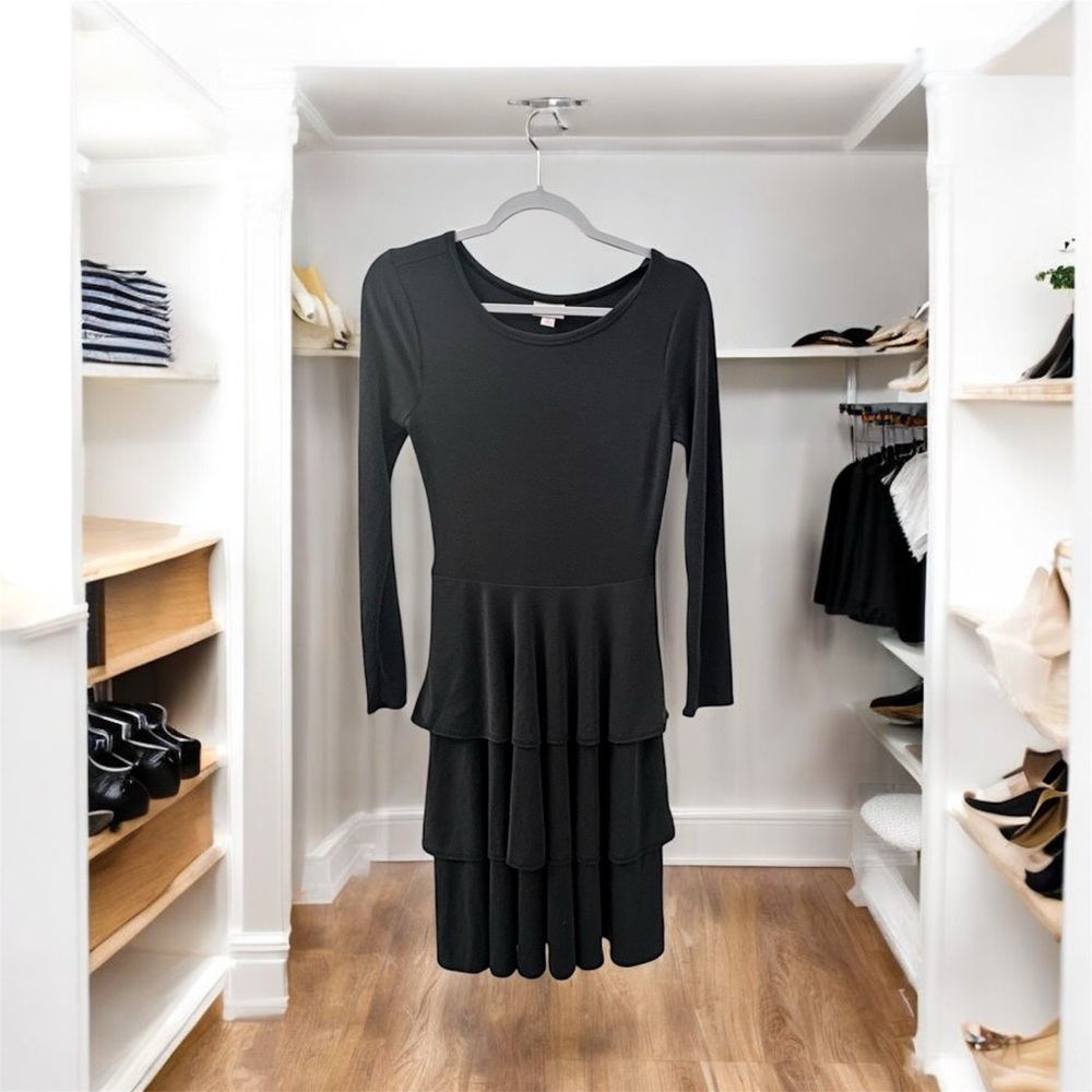 LuLaRoe Elegant Black Long Sleeve Dress